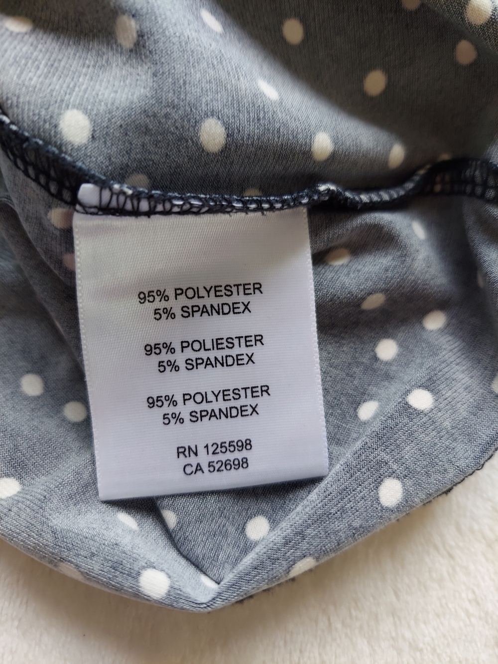 Ellen Tracy Black White Polka Dot Faux Wrap Dress M Side Zip Ruched Stretch - Picture 13 of 15